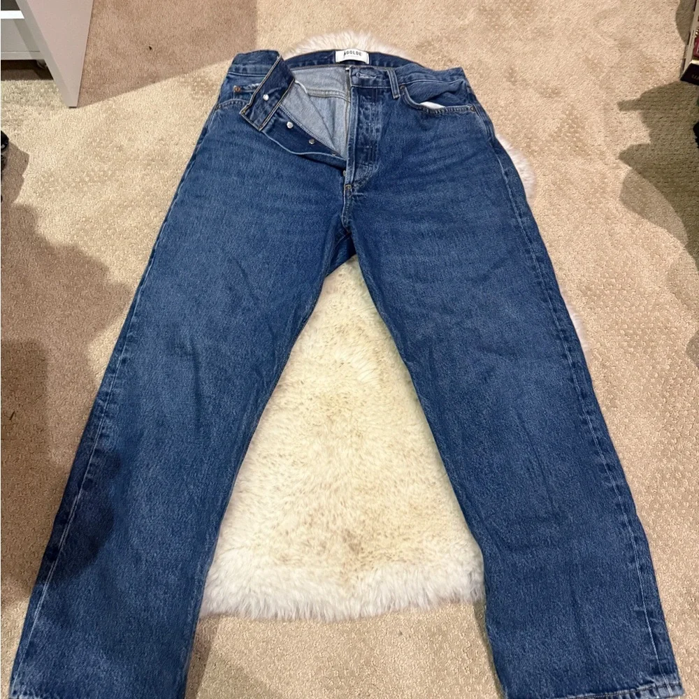 Agolde Dark Blue Women's Jeans - Picture 2 of 3